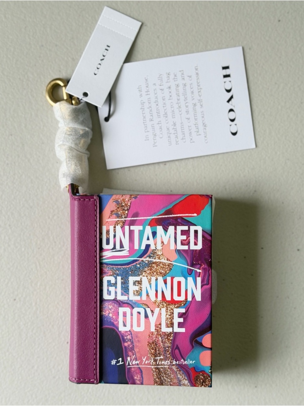 Coach Untamed By Glennon Doyle Book Bag Charm